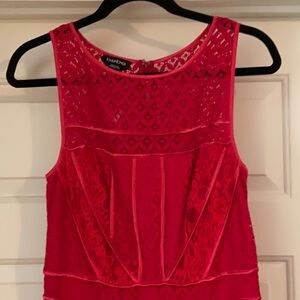 Bebe red lace dress